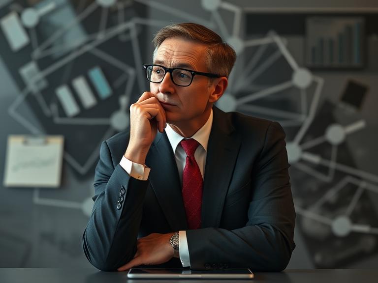 fintech executive thinking