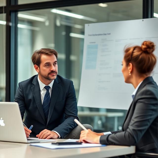 business executive considering how to write a job description