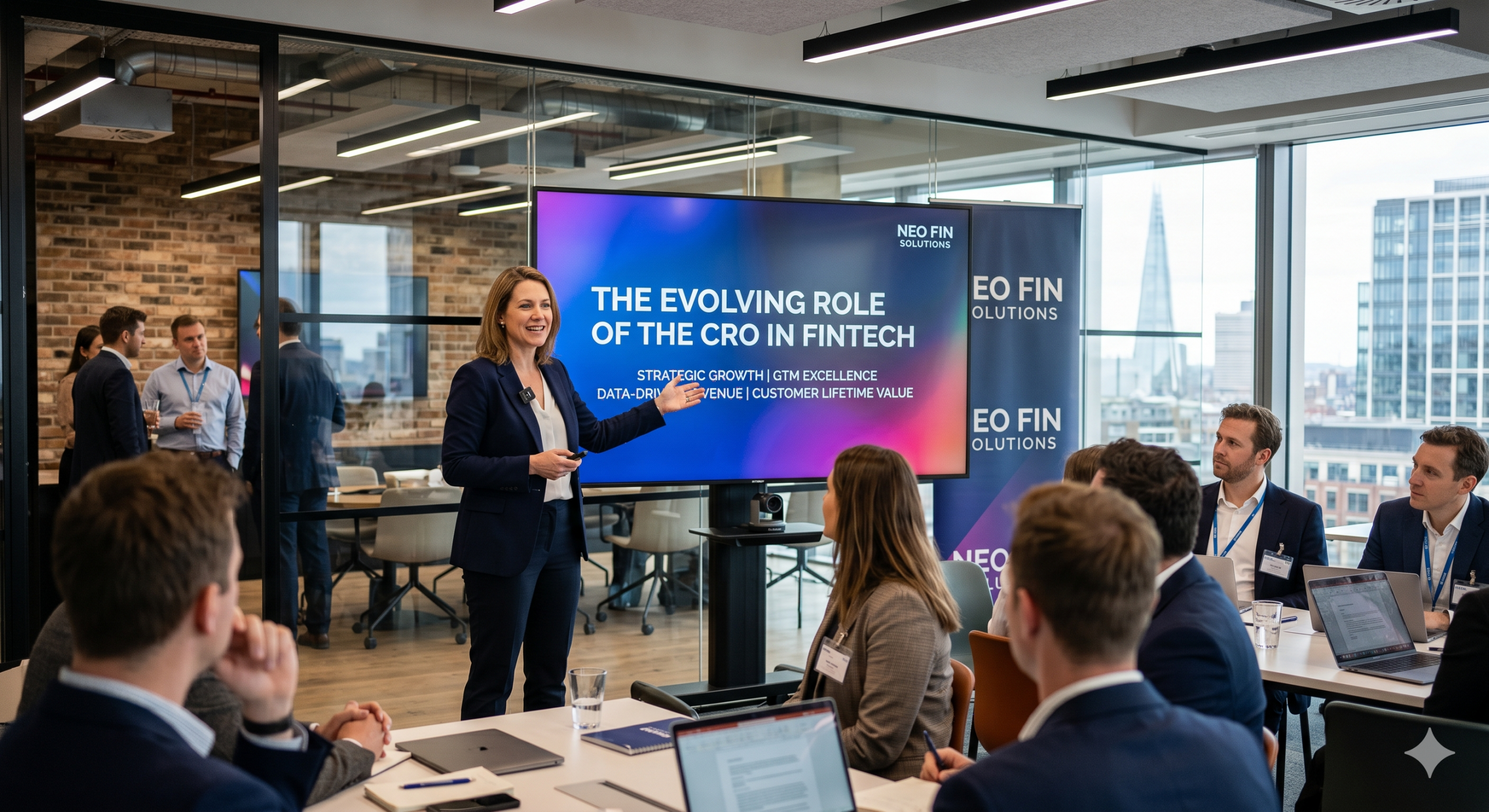 Chief Executive giving a presentation