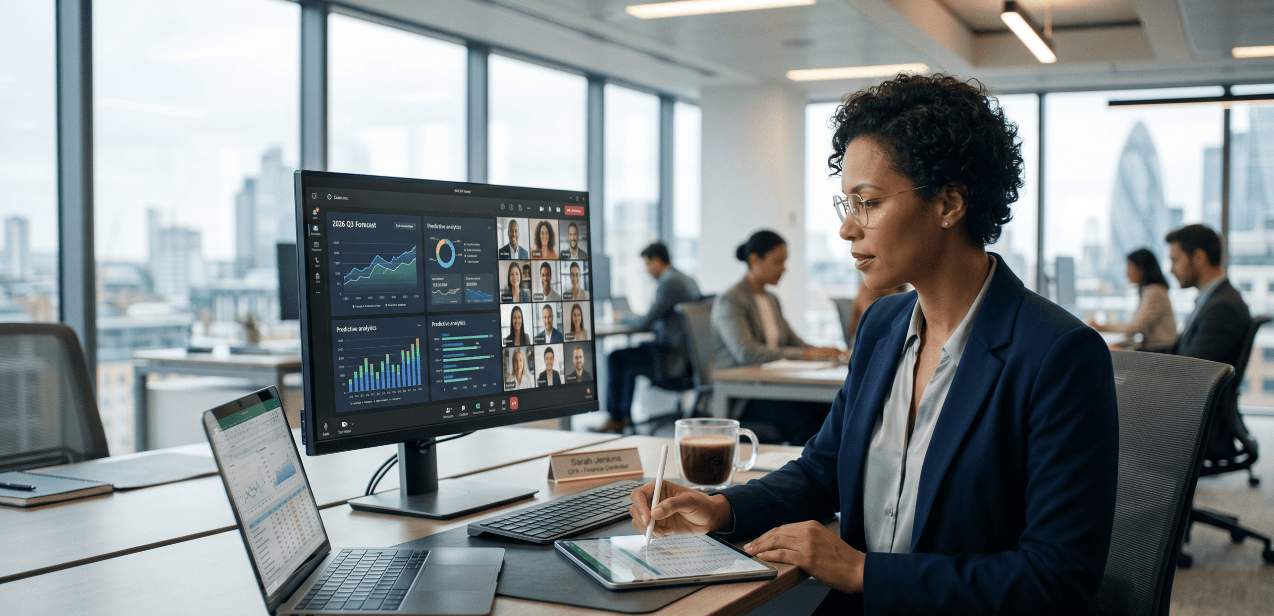 Controller having a teams meeting