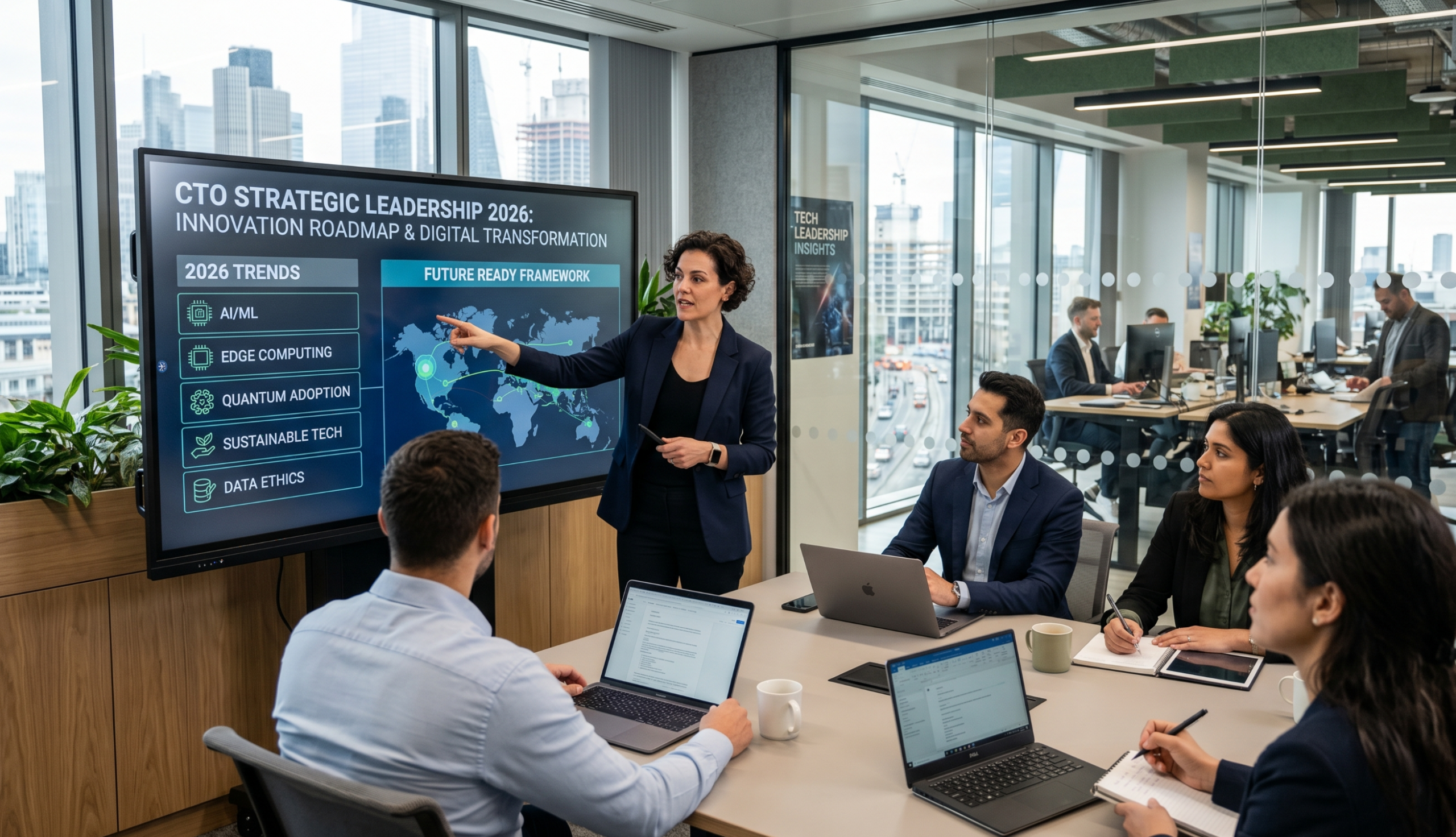 CTO giving a presentation