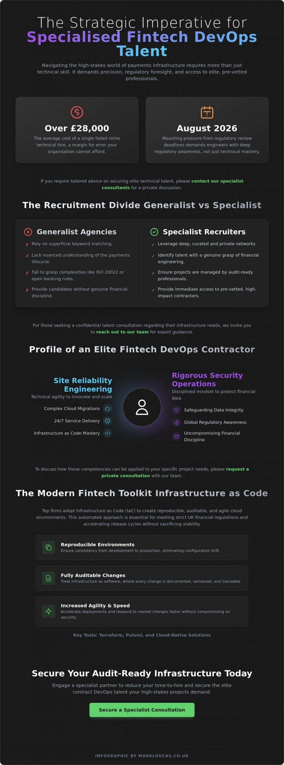Contract DevOps Recruiter for Fintech and the Strategic Acquisition of Infrastructure Talent in 2026
