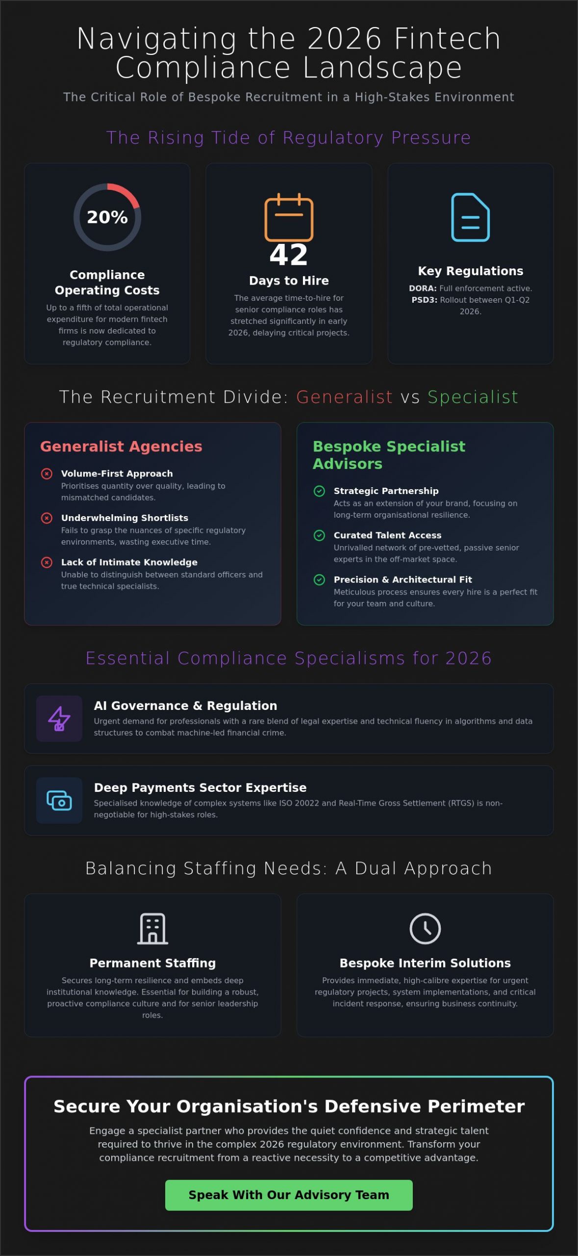 Strategic Compliance Consultancy Recruitment for the Global Fintech Sector in 2026